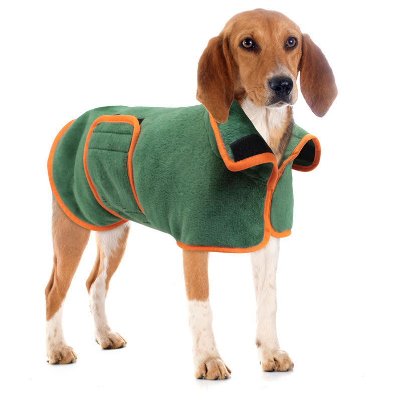 CozyDry Microfiber Pet Bathrobe - Quick-Dry Absorbent Pet Towel