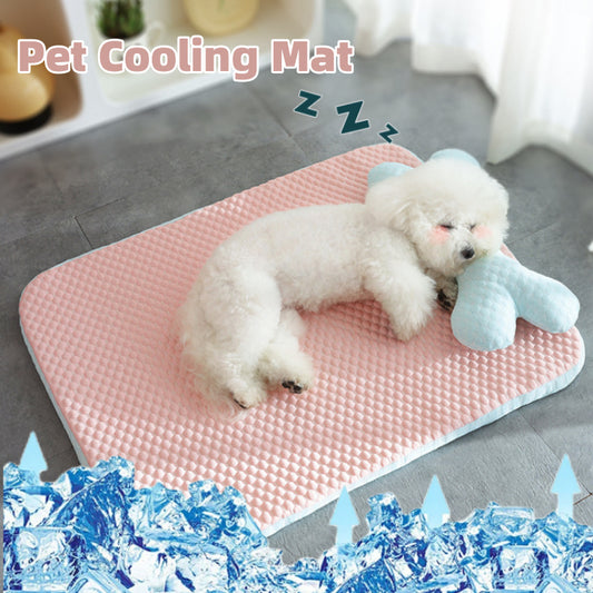 BreathEasy Dog Bed with advanced cooling technology, featuring a novelty big-eyed animal design for optimal pet comfort