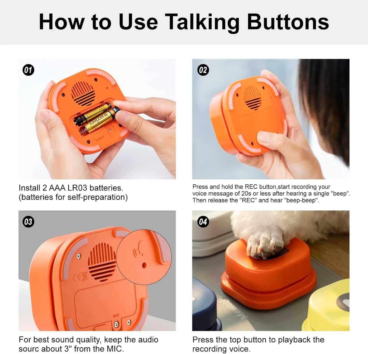 TalkButton Interactive Pet Communicator