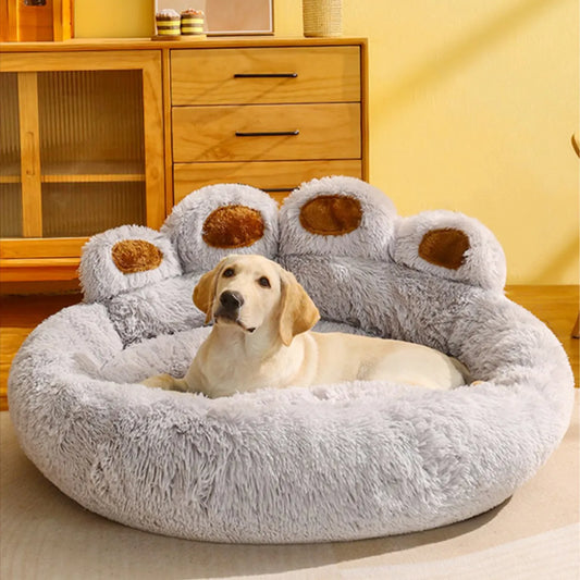 Pet resting in the cozy design of the FurHaven Dog Sofa.