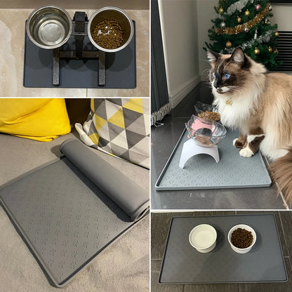 PawProtect Silicone Feeding Mat - Portable, Non-Slip Design for Easy Cleaning