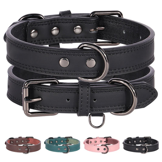 StrongPaw Leather Dog Collar