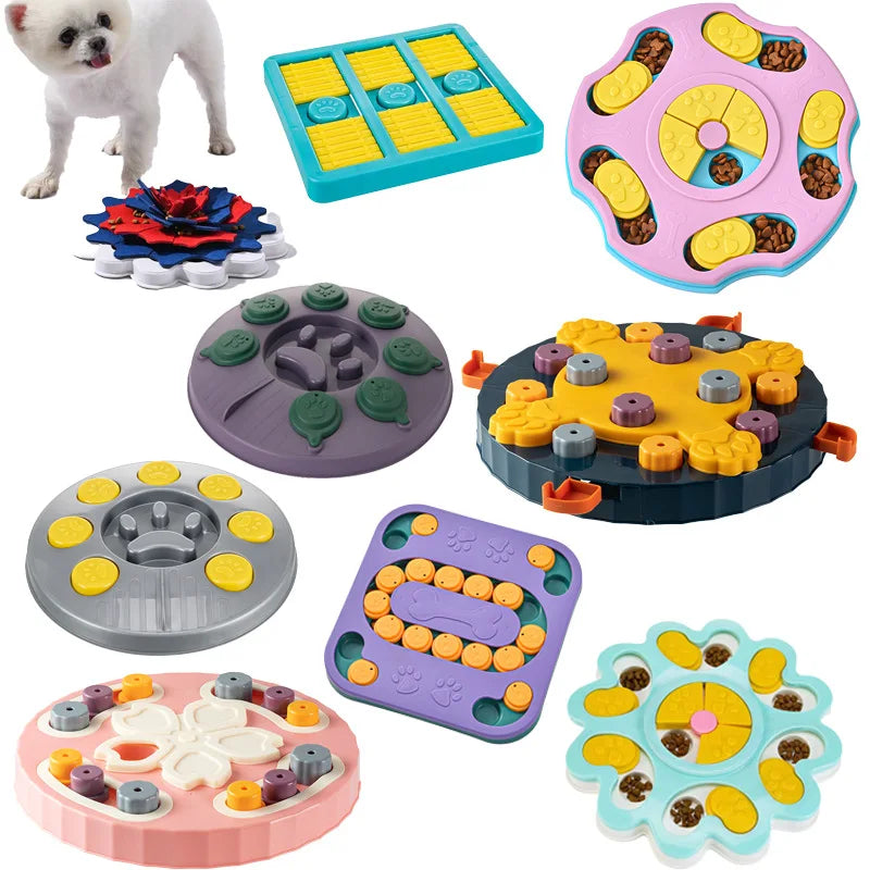 BrainBoost Puzzle Feeder for dogs, promoting mental stimulation during mealtime