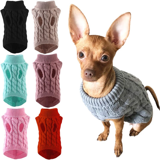 CozyPaws Turtleneck Sweater for small dogs