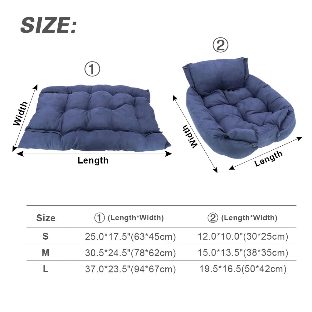 SnuggleSofa 3-in-1 Winter Pet Bed: