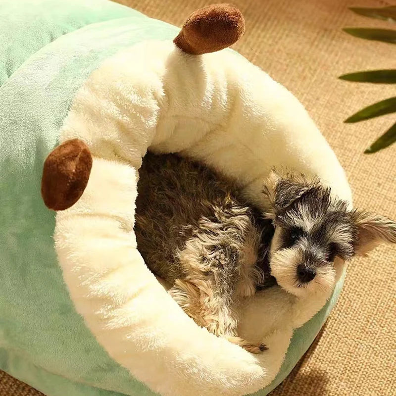 SnugglePaws Slippers Pet Bed for Small Dogs