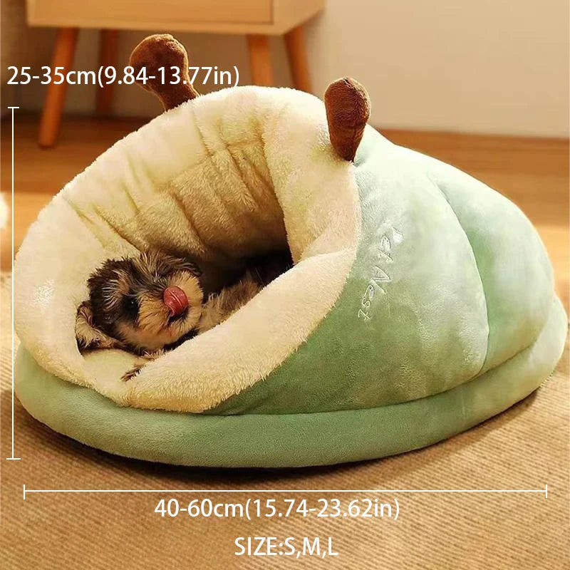 SnugglePaws Slippers Pet Bed for Small Dogs