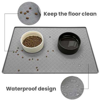 PawProtect Silicone Feeding Mat - Portable, Non-Slip Design for Easy Cleaning