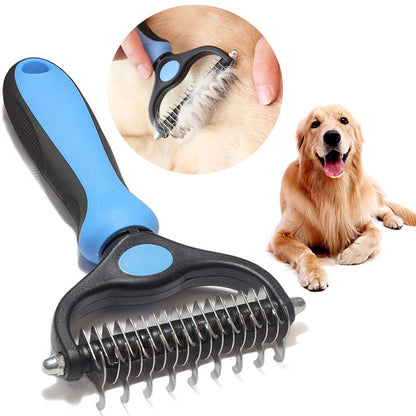 Fur-Free Wonder: Pro Pet Deshedding Brush designed for effortless fur removal and healthy coats.