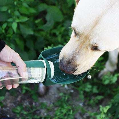 DualHydrate Portable Pet Dispenser - Travel-Friendly Hydration and Feeding Solution